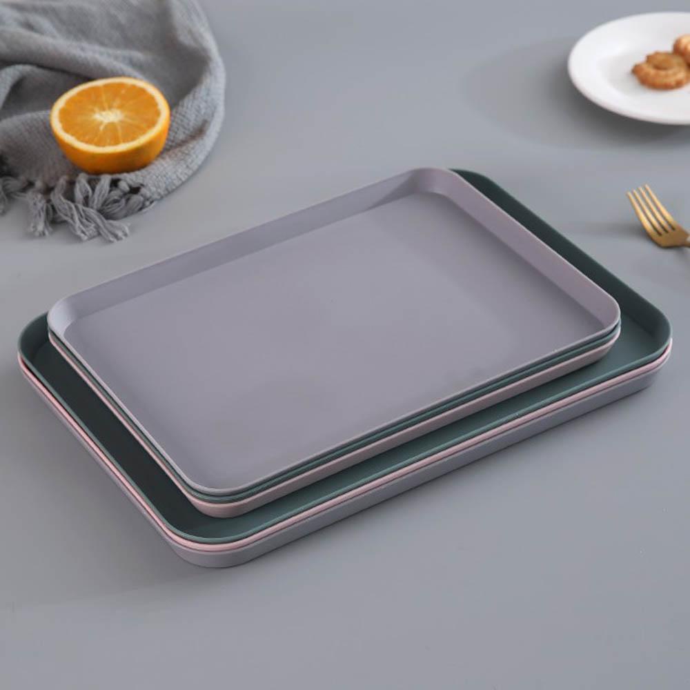 IVORY Đĩa Nhựa Đựng Trái Cây Đa Năng Phong Cách Bắc Âu