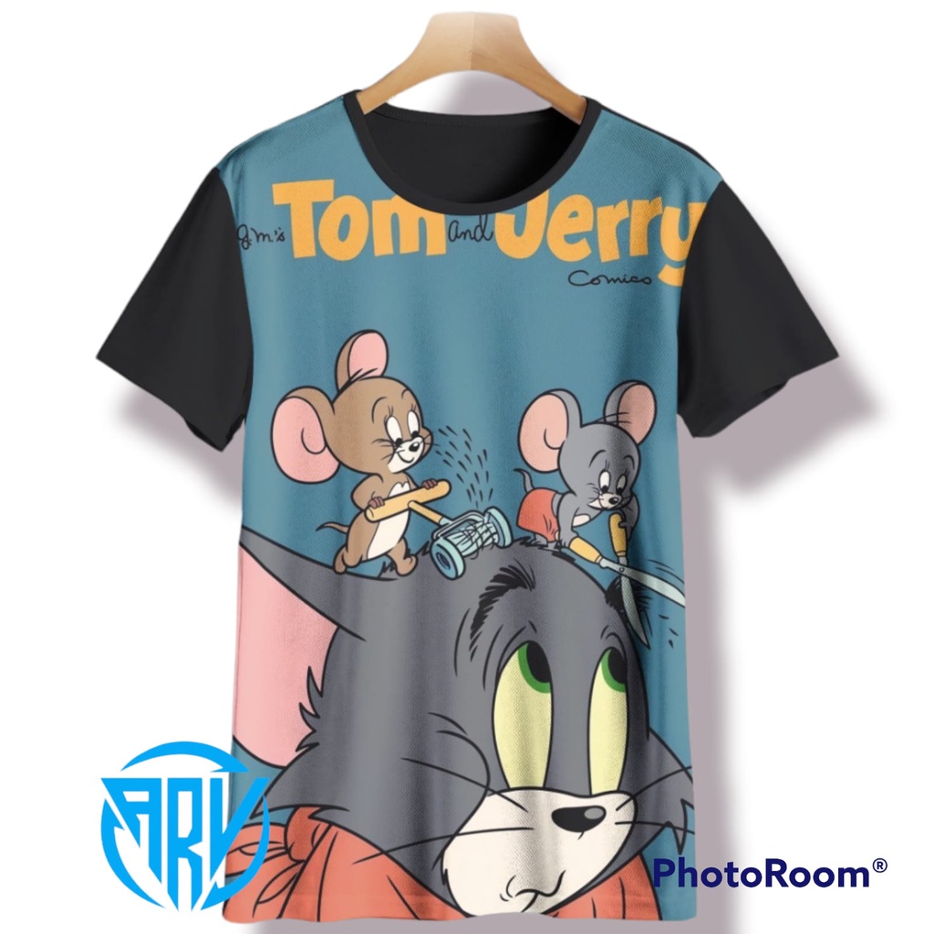 Áo Thun In Nhân Vật Hoạt Hình Tom Và Jerry 3D Thời Trang 2022 Cho Bé Trai Tuổi 3 4 5 6 7 8 9 10 11 12 13 14 Tuổi
