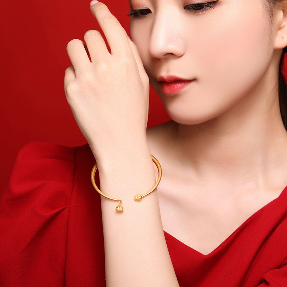 Vòng Đeo Tay Cát Cổ Điển Phong Cách Trung Hoa Dành Cho Nữ|Vòng Tay Tình Bạn Bằng Đồng Màu Sắc In Chữ Fu