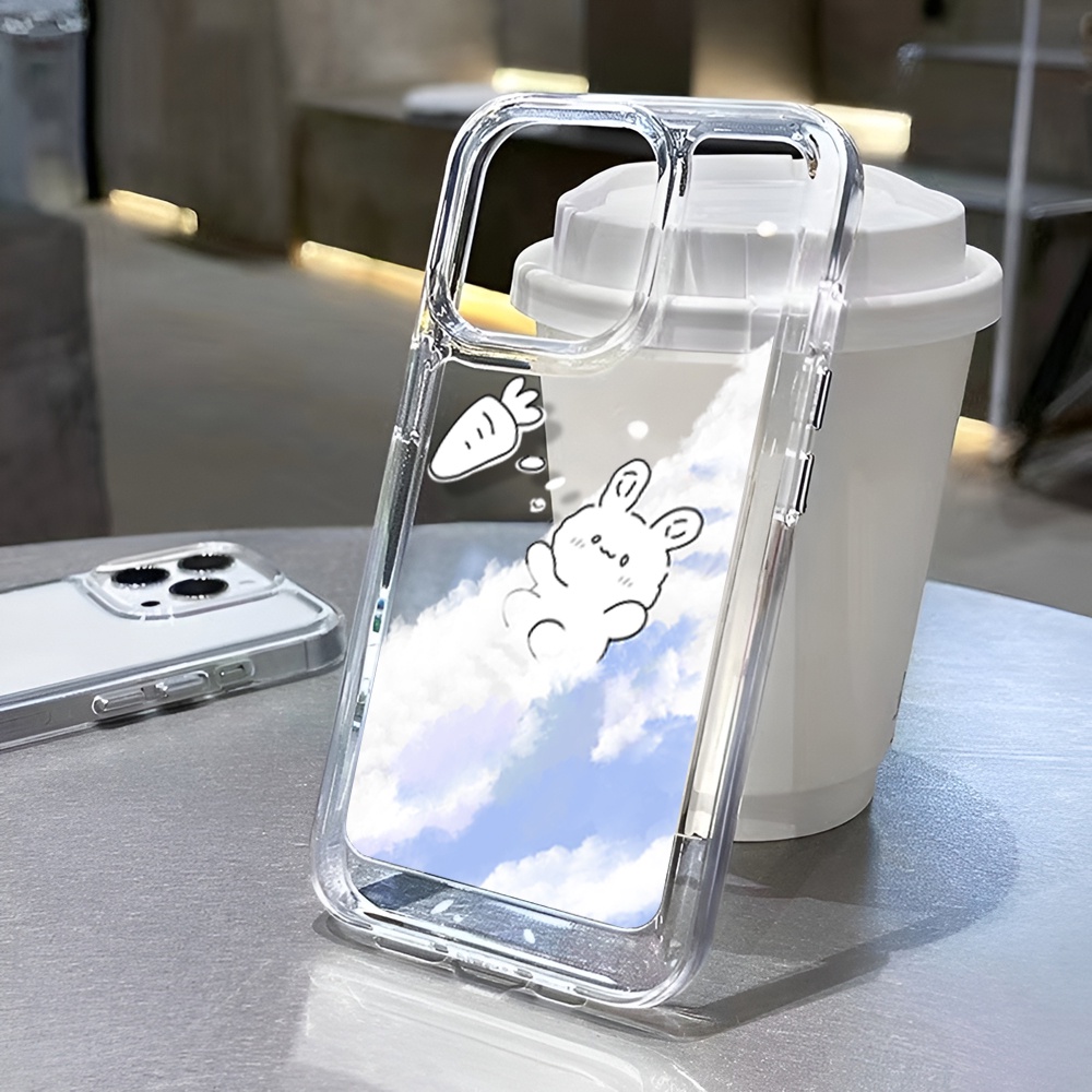Ốp Điện Thoại Trong Suốt Hình Thỏ Cho iphone 14 Pro Max Plus 13 11 12 7Plus X XR XS Max 7 8 SE 2020
