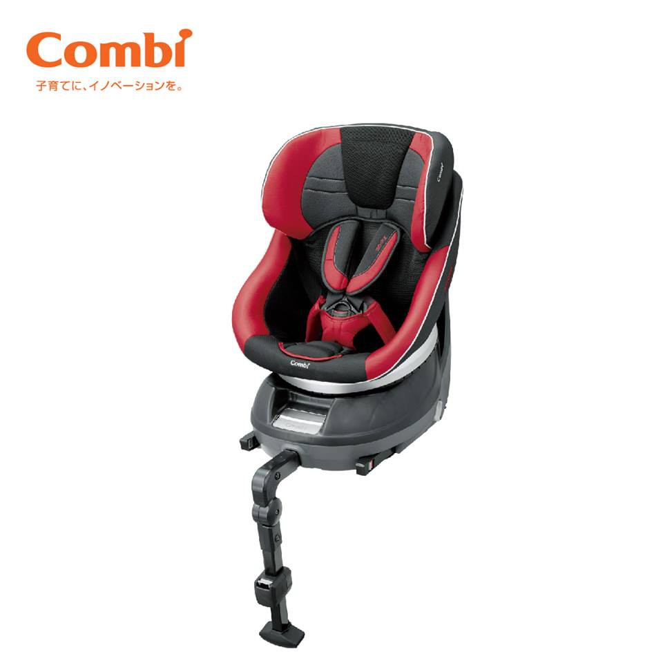 [Mã MKBC13 giảm 80k đơn 1 triệu] Ghế ô tô Neroom Isofix xoay 360 EG màu đỏ Combi Nhật Bản