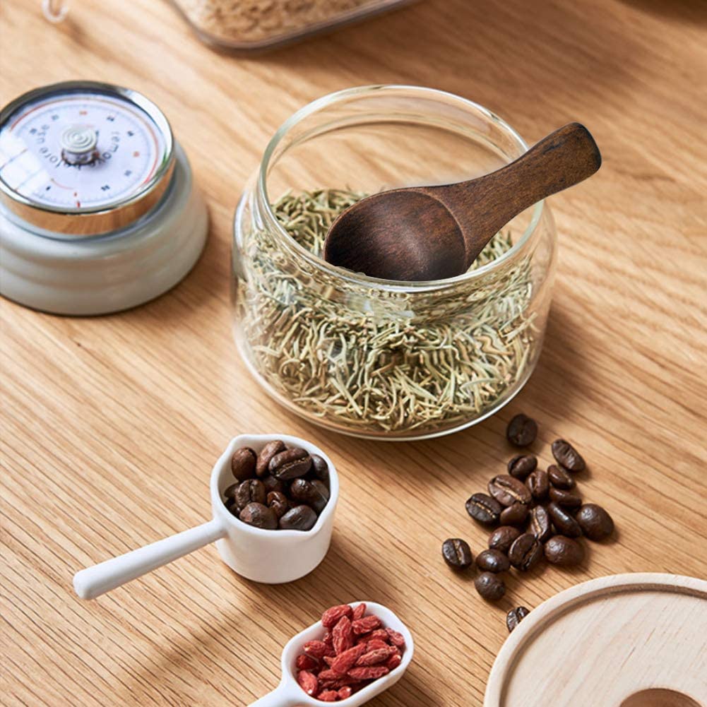 Muỗng gỗ tự nhiên mini múc trà/muối tiện dụng cho nhà bếp