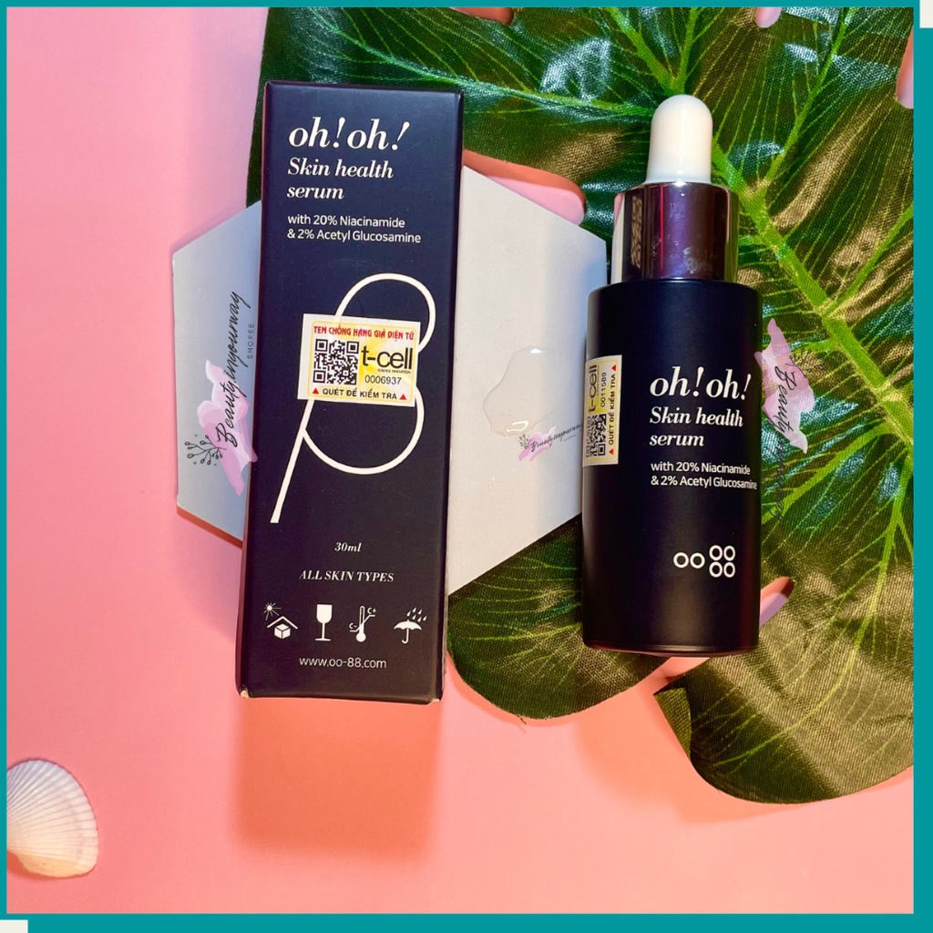 [Tem Chính Hãng Oh Oh] Tinh Chất Dưỡng Trắng Sáng Da, Se Khít Lỗ Chân Lông Oh!Oh! Skin Health Serum With 20% Niacinamide