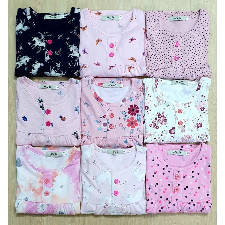Bộ H&M tay dài bé gái