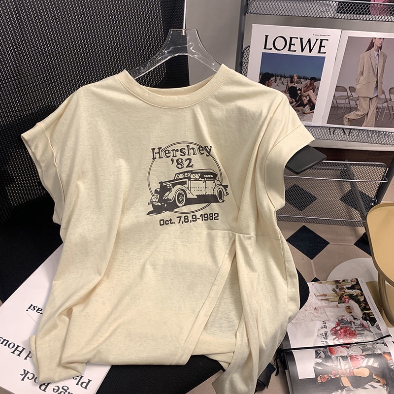 Set Áo Thun Ngắn Tay Cổ Tròn + Quần Short Lưng Thun Thời Trang Nữ