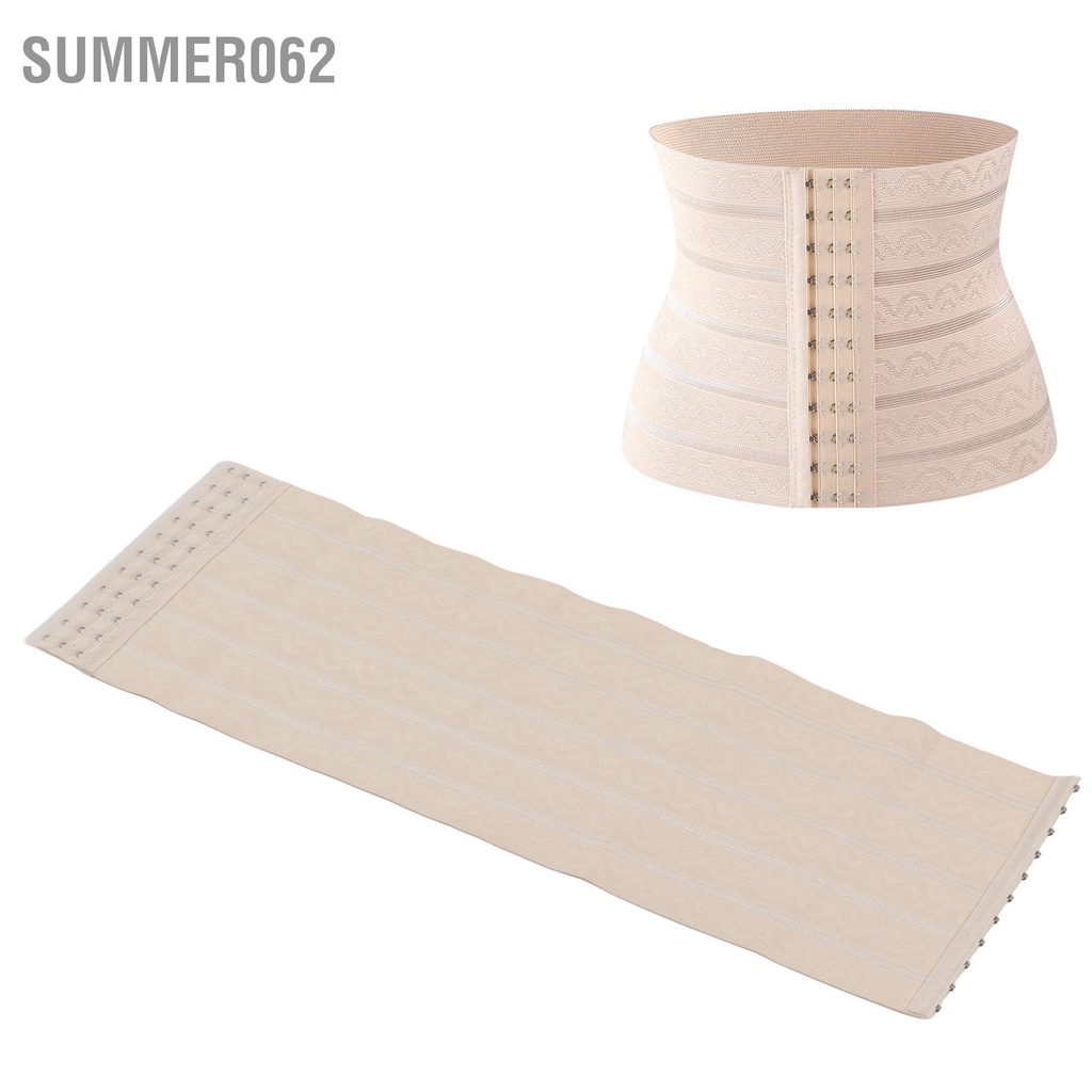 Summer062 2 cái Băng quấn bụng sau sinh 3 hàng móc co giãn thoáng khí phục hồi bó cho phụ nữ