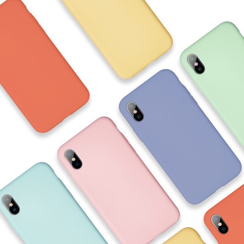 Koosuk Soft Silicone Flocking Protection Phone Case For iphone 6 6S 7 8 Plus X XR XS Max SE 2020