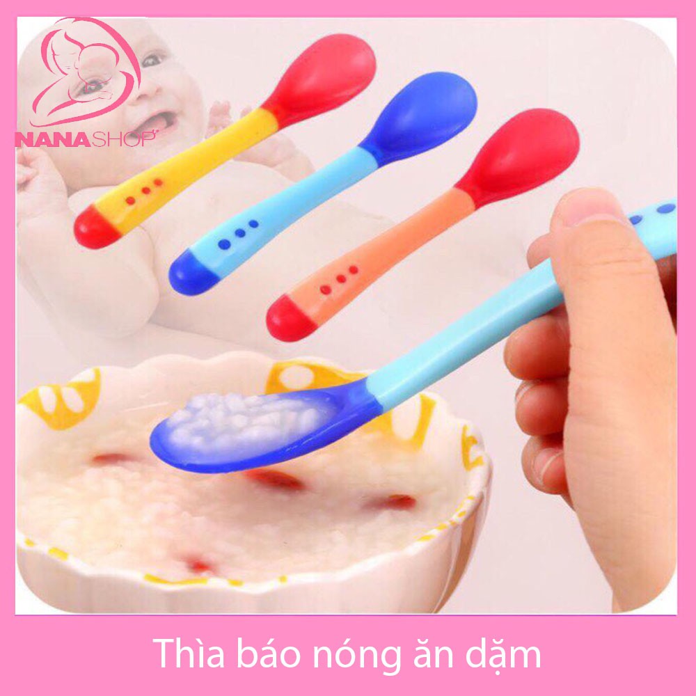 Thìa ăn dặm báo nóng cảm ứng nhiệt