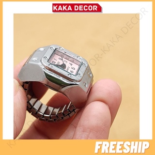 Nhẫn đồng hồ nam nữ, đồng hồ đeo ngón tay độc đáo tôn lên nét cá tính, xem giờ tiện lợi khi chạy xe máy KaKa Decor