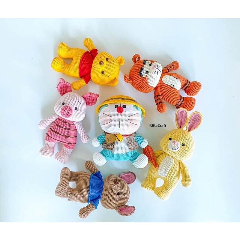 Gấu Pooh và những người bạn, gấu Pooh bằng len handmade