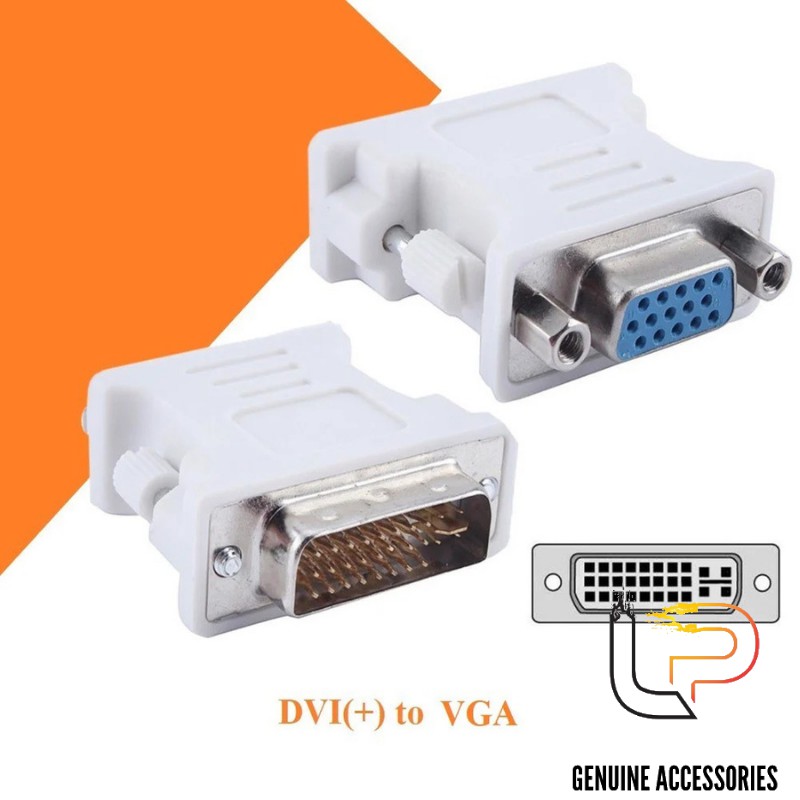 Đầu chuyển đổi DVI (24+5) cổng đực sang VGA cổng cái - Đầu chuyển DVI sang VGA