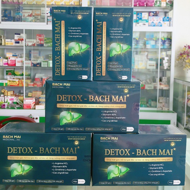 ✅  Thải độc gan Detox Bạch Mai - Mát gan giải độc cơ thể, tăng cường chức năng gan
