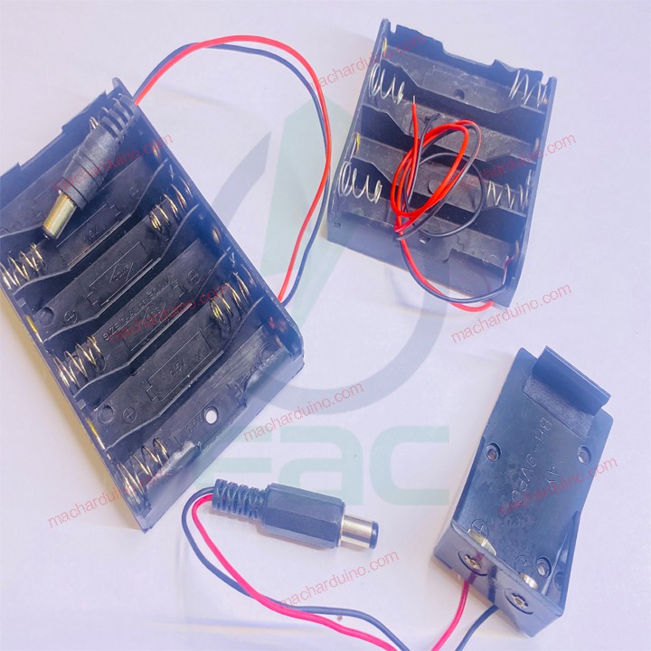 Hộp Gắn Pin AA Các Loại 4 Pin, 6 Pin, Pin 9V Giá Rẻ