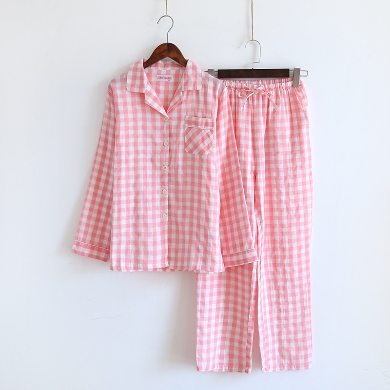 Pijama Sau Sinh Vải Xô ♥️ Đồ Bộ Bầu Mát Thấm Mồ Hôi ♥️ IVY641
