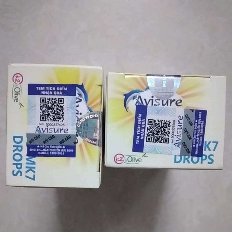 Avisure D3 - MK7 DROPS - D3MK7 - Bổ sung D3 và K2 tăng hấp thu canxi, giúp trẻ ngủ ngon, cao lớn hơn