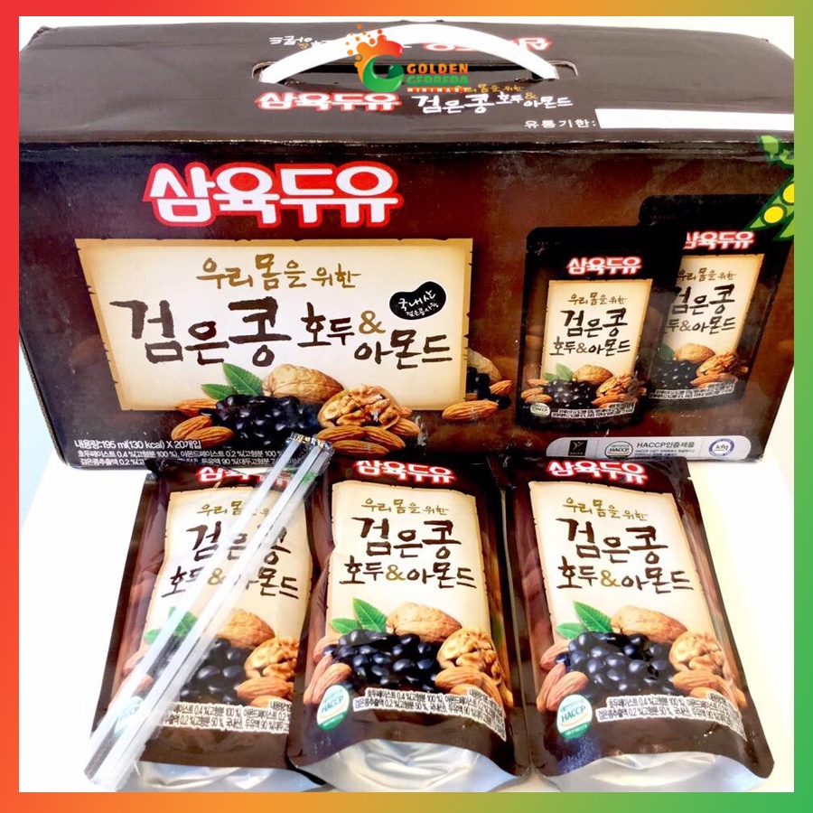 Sữa Đậu Đen Hạnh Nhân Óc Chó 195Ml