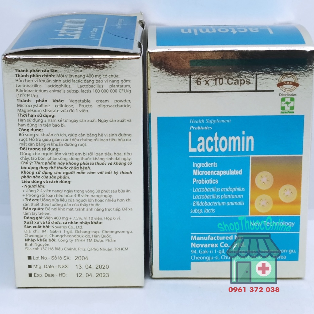 Lactomin  hỗ trợ phòng ngừa rối loạn tiêu hóa, tiêu chảy, táo bón