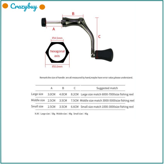 Cr Tay Quay Cho Máy Câu Cá Bằng Kim Loại