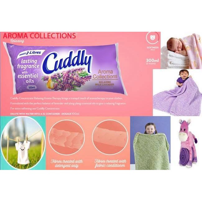 NƯỚC XẢ VẢI ĐẬM ĐẶC CUDDLY THƠM LÂU 100% ÚC