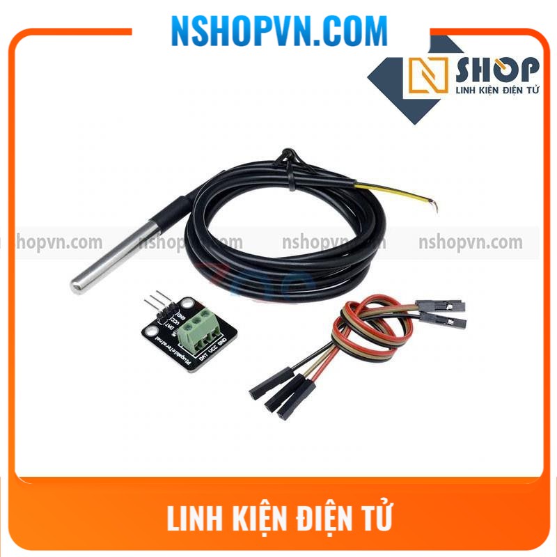 Module cảm biến nhiệt độ DS18B20 đầu dò chống nước
