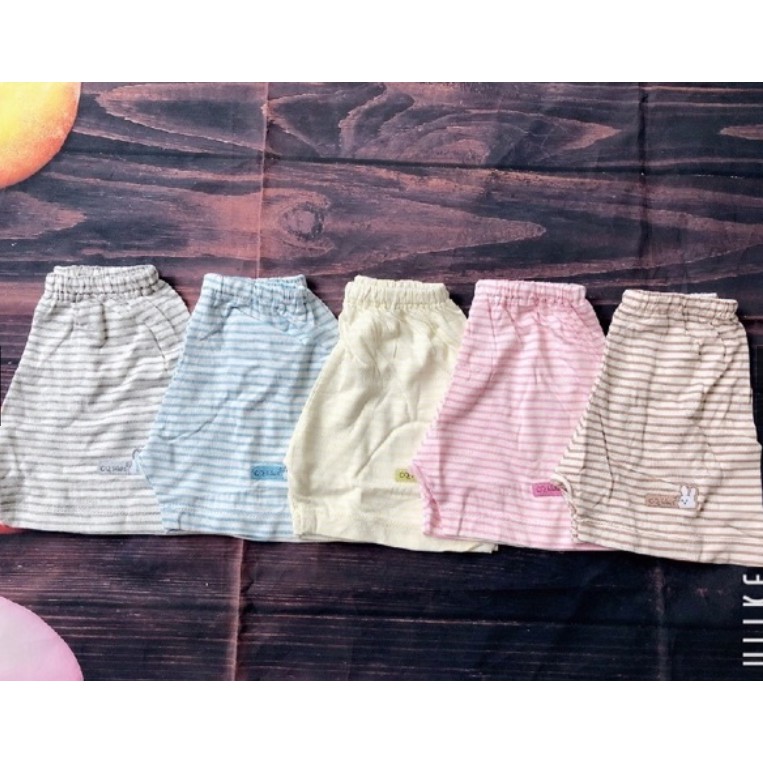 QUẦN CHỤC ĐÙI COTTON KẺ CHO BÉ