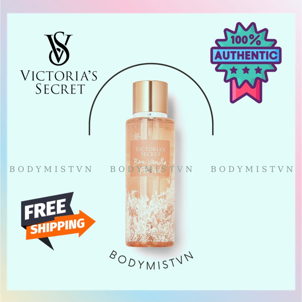 🤎 𝐁𝐨𝐝𝐲𝐦𝐢𝐬𝐭𝐯𝐧 - Xịt Thơm Body Victoria’s Secret Bare Vanilla Frosted 250ml 🤎 | Thế Giới Skin Care