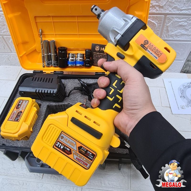 Máy Siết Bulong HUKAN X1 PRO , Không Chổi Than Cực Khỏe Siêu Bền