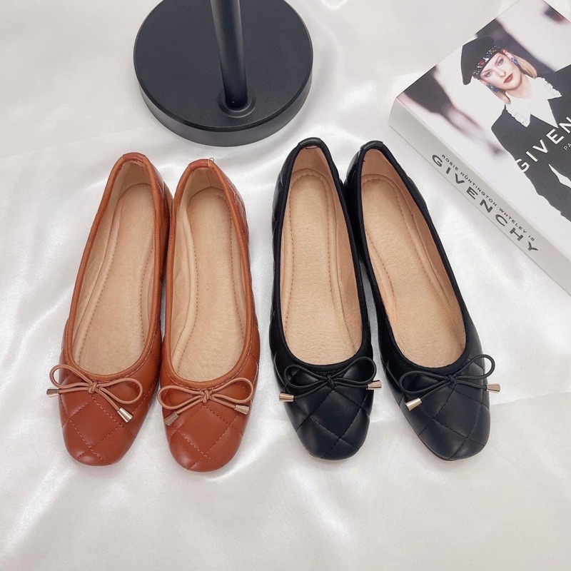 SHEIN - GIÀY BỆT NƠ TRẦN TRÁM