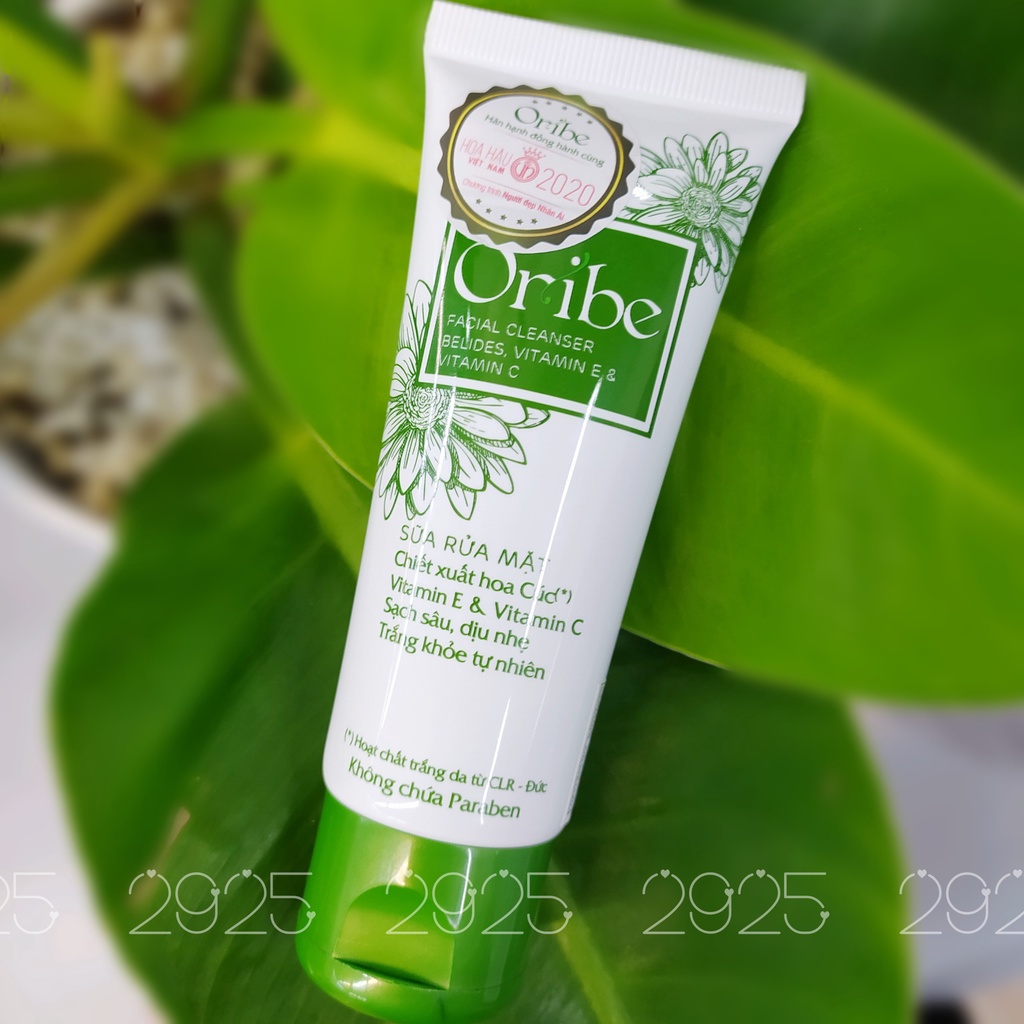 《Ori'be》Sữa Rửa Mặt Thiên Nhiên Sạch Sâu Hoa Cúc - Vitamin E 50G (Dược Mỹ Phẩm)