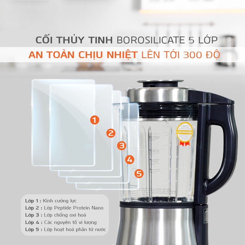 Máy làm sữa hạt Sharp KS168 - Máy làm sữa đậu nành thế hệ mới - Bảo hành 12 tháng