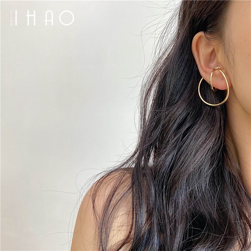 Bông tai kim loại phong cách Âu Mỹ thời trang cao cấp F241