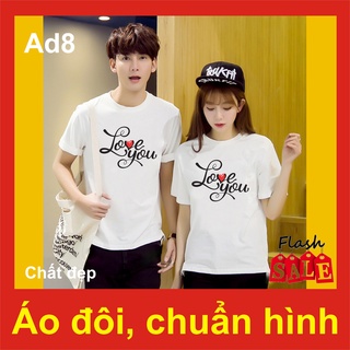 Áo đôi đẹp AD8, forever, mặt cười