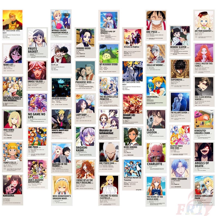 200Pcs/Set ❉ Shōnen Manga Mixed Magazine Mini Poster Stickers ❉ Classical Anime Cartoon DIY Fashion Stickers