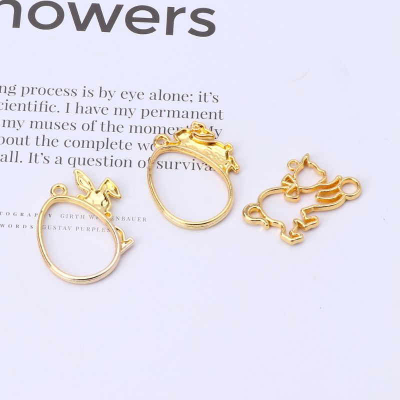 Set 3 Mặt Dây Chuyền Hình Thỏ Dạy Học DIY