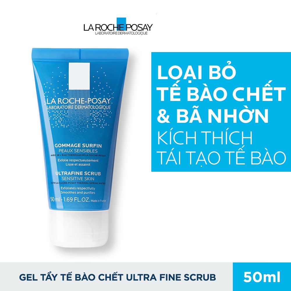 (Chĩnh hãng) Gel Làm Sạch Tế Bào Chết Cho Da Nhạy Cảm Laroche Posay ULTRAFINE SCRUB SENSITIVE SKIN 50ml