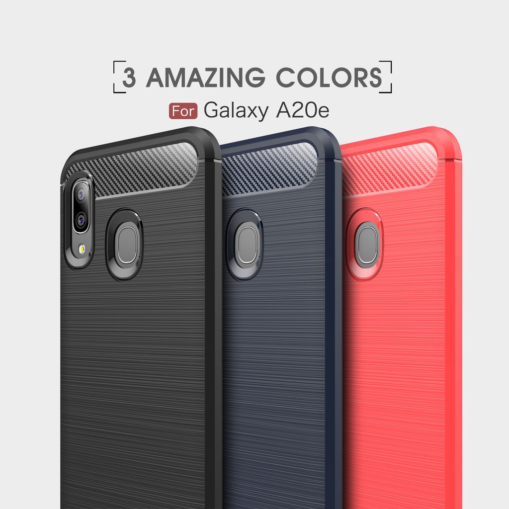 Ốp điện thoại silicon Tpu mềm sợi carbon cho Samsung Galaxy Xcover pro / Jean 2 Wide 4