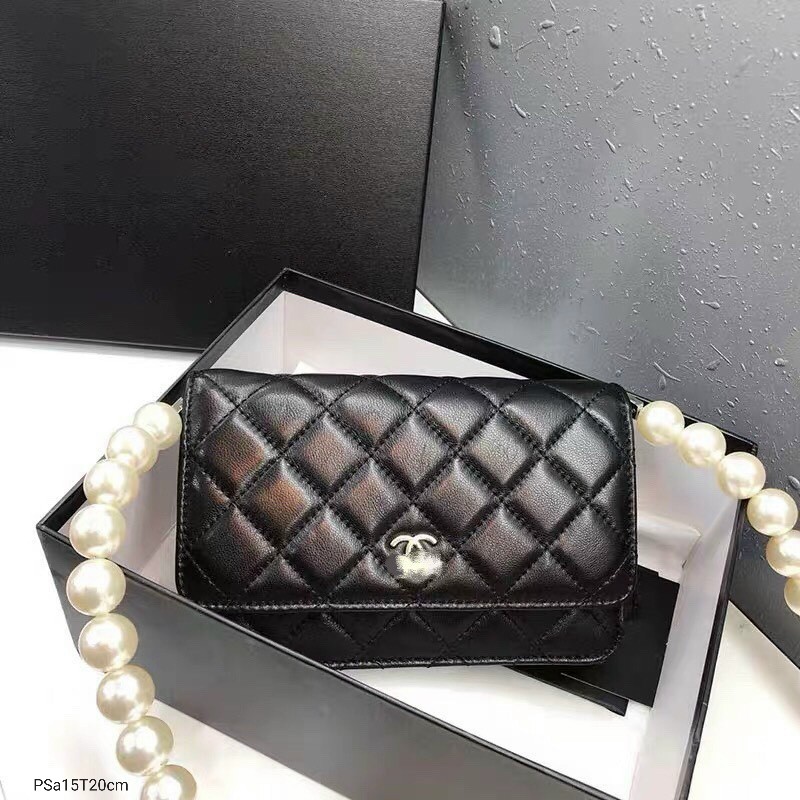 [Có sẵn] Túi Chanel dây ngọc to size 20cm fullbox