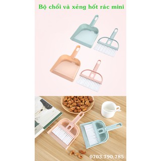 Bộ chổi và xẻng hốt rác mini
