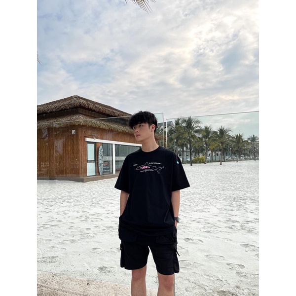 Áo thun Tee Levents Shark Cá mập Nam nữ Full tag hãng Hany shop