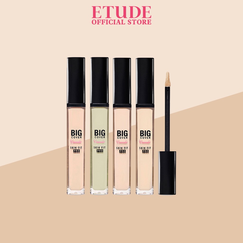 Kem che khuyết điểm chuyên nghiệp nhiều tông màu ETUDE Big Cover Skin Fit Concealer PRO 7g chất lượng cao