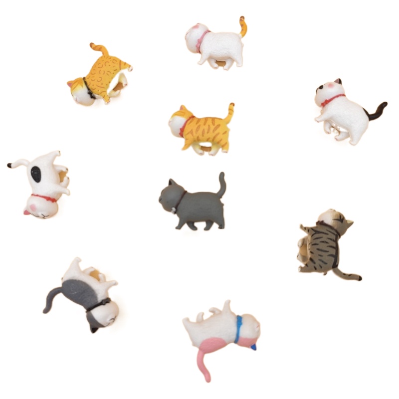 Nam Châm Gắn Tủ Lạnh Hình Đầu Mèo 3D Dễ Thương 9 Kiểu Nhật Bản