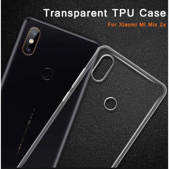 Ốp lưng dẻo TPU silicon trong suốt cho Xiaomi Mimix 2S