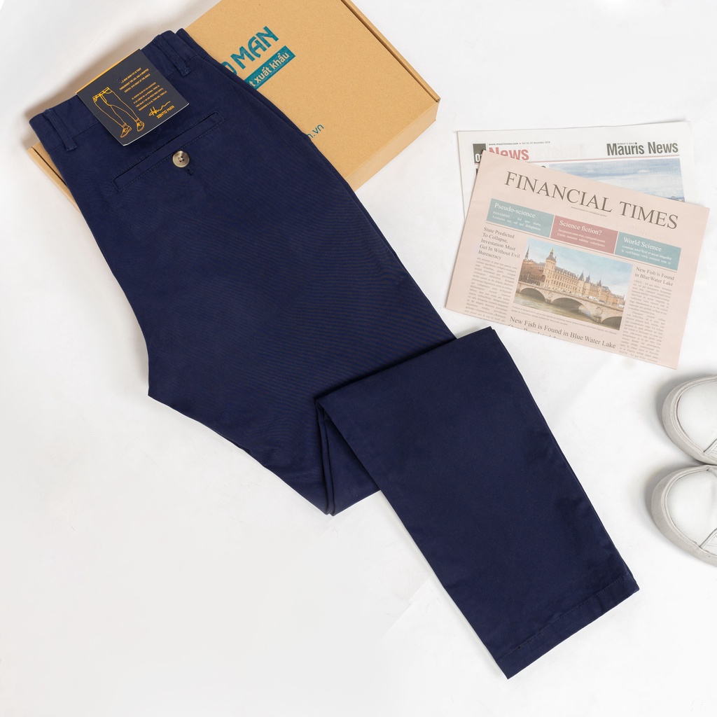 Quần kaki nam ZENTOMAN trung niên ống suông co giãn mềm mịn trơn cao cấp QKK18