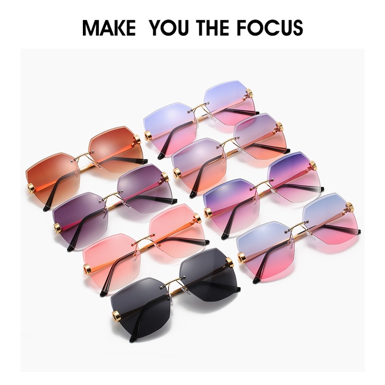 Kính mát gọng kim loại chống tia UV400 thời trang