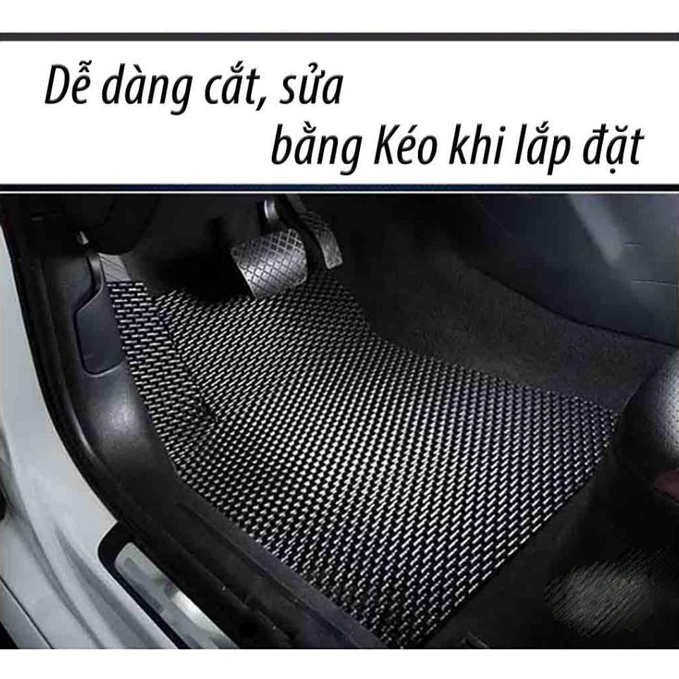 [Rẻ vô địch] Thảm lót sàn ô tô 2 chỗ, ô tô tải (1.5mx0.6m) Cao Cấp