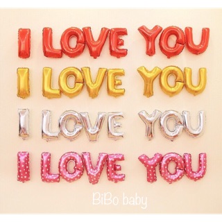 Bóng chữ I Love You trang trí phòng cưới