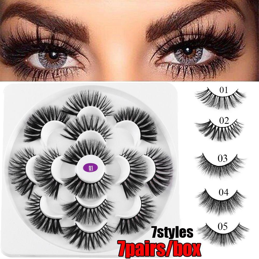 Set 7 Cặp Lông Mi Giả Dài Trang Điểm Tự Nhiên