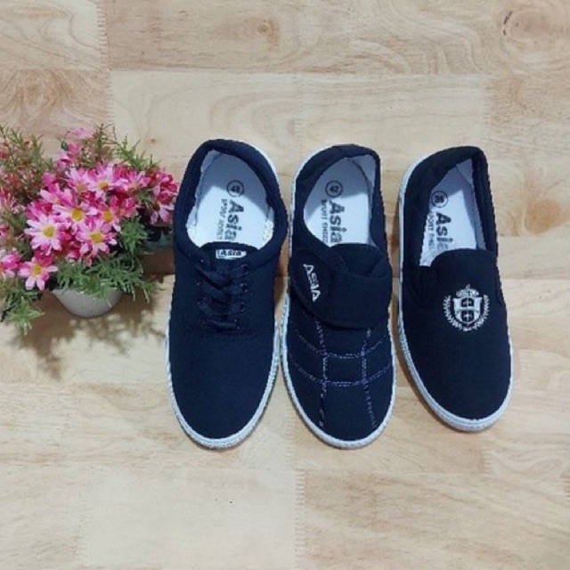 Giày thể thao ASIA vải Cột dây xanh Nam