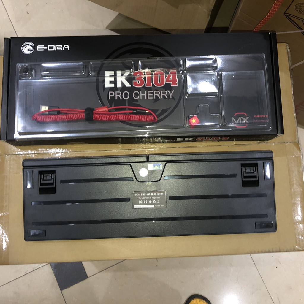 [Mã SKAMSALE03 giảm 10% đơn 200k] Bàn phím cơ E-DRA EK3104 PRO CHERRY Switch - Bảo hành 2 năm