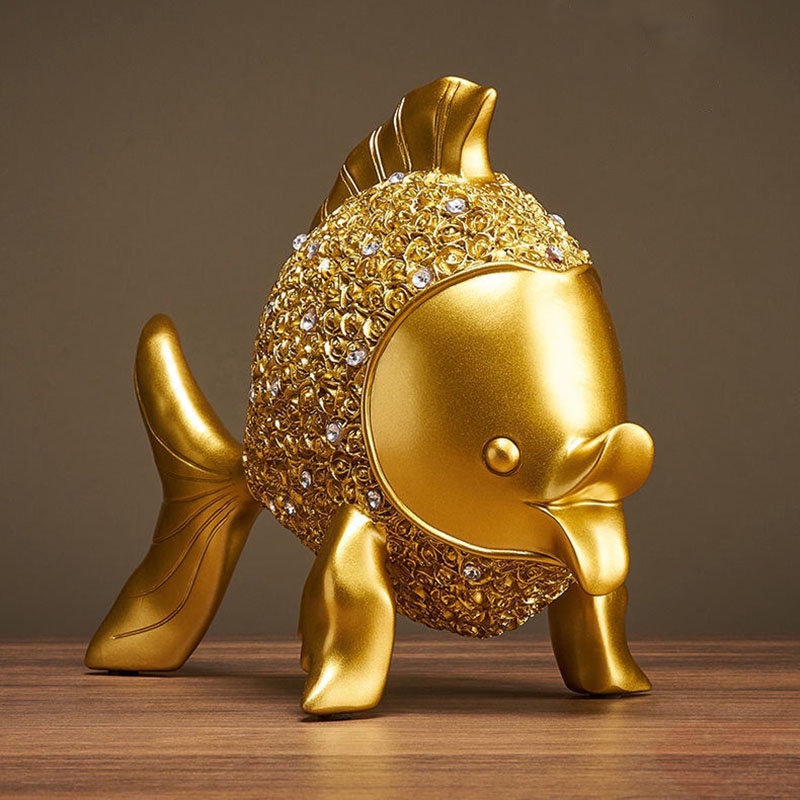 Tượng Cá Vàng Trang Trí Nhà Cửa Tượng Decor Đồ Trang Trí Phòng Ngủ Tượng Trang Trí Phòng Khách Đồ Trang Trí Bàn Học